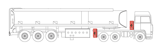 Skříň na hasicí přístroj 6/9 kg 150/170mm Daken (82020)