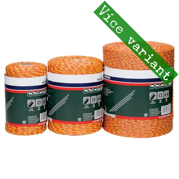 Ohradníkové lanko (40kg 3 dráty 2,5mm) Farma