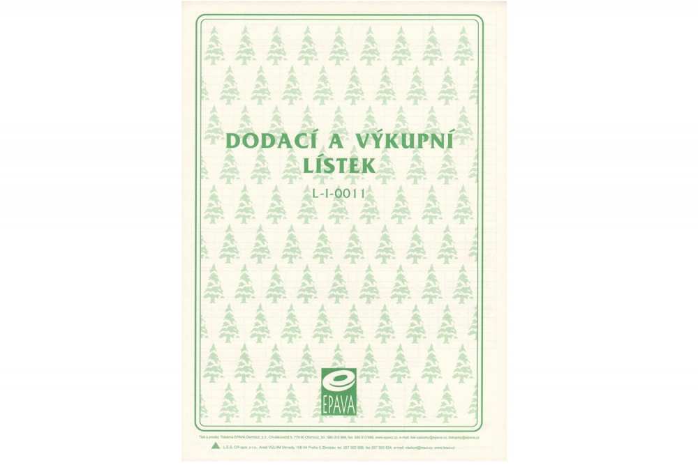 Dodací a výkupní lístek (IT-L10011)