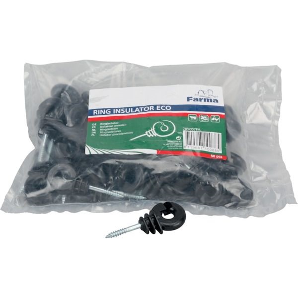 Kruhové izolátory s krátkou vzpěrou 40x5mm 50ks Farma (705007)