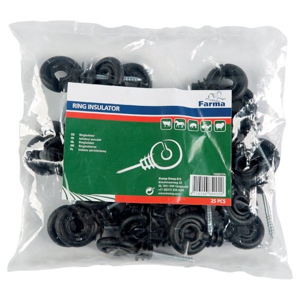 Kruhové izolátory s krátkou vzpěrou 40x5mm 25ks Farma (705001)