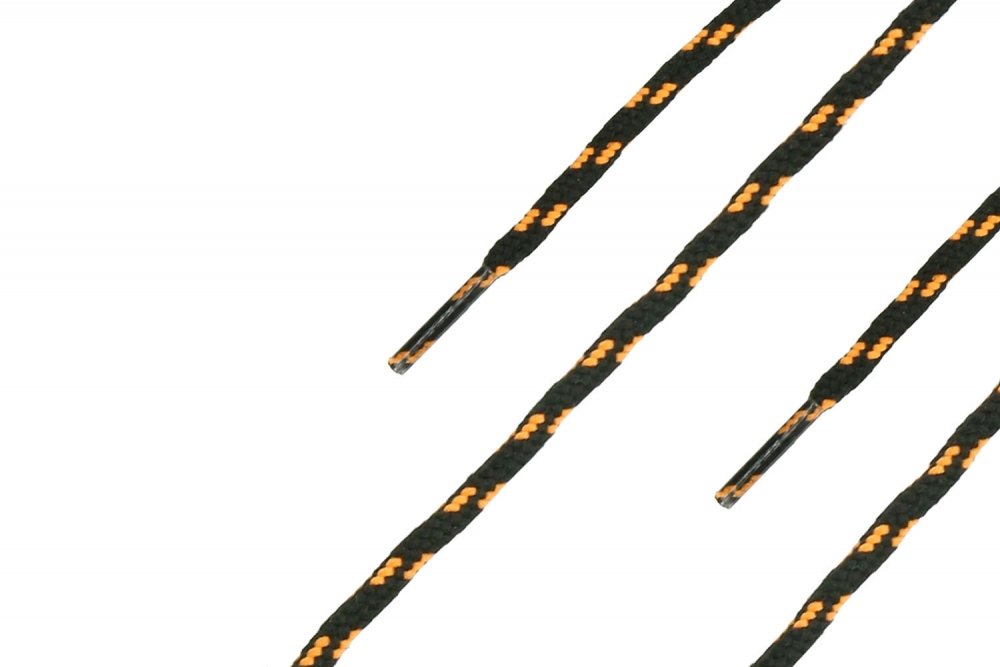 Kulaté tkaničky do bot HAIX černooranžové 220 cm (IT-905049)