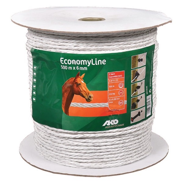 Polypropylenové lano (350kg 500m 6 drátů 6mm) AKO (441545)