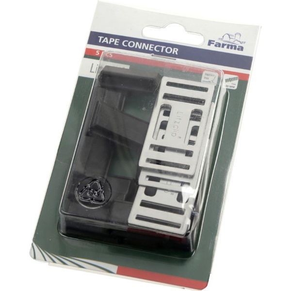 Svorka pro ohradníkové pásky Litzclip 20 mm 5 ks Farma (702023)