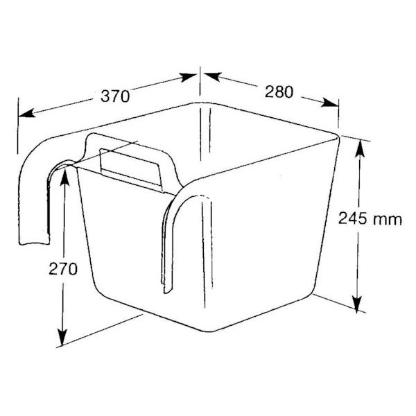 Závěsný žlab 11 litrů Ok Plast (K1620100200)