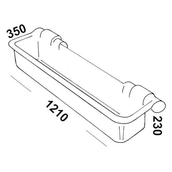 Závěsné koryto pro ovce, 121 cm, 50 l Ok Plast (K1620100208)