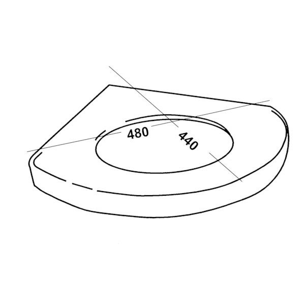 Lišta pro rohové krmítko Ok Plast (K1620100313)