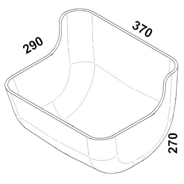 Žlab pro koně s vypouštěcí zátkou Ok Plast (K1620100142)