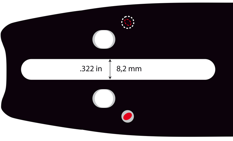 Vodící lišta 18" (45 cm), .325" 1,3 mm, Oregon 180TXLBK095