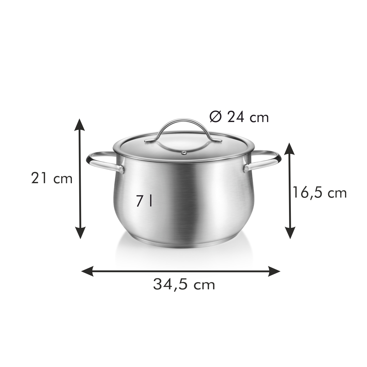 Hrnec s poklicí HARMONY pr. 24 cm, 7,0 l