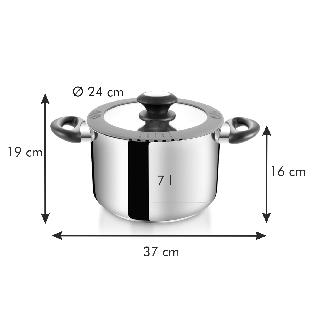 Hrnec SmartCOVER s poklicí pr. 24 cm, 7,0 l