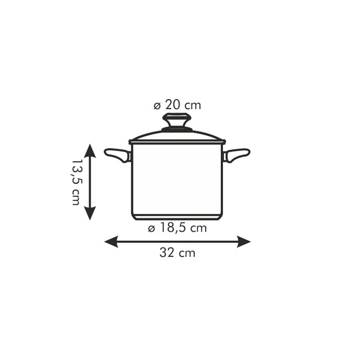 Hrnec PRESTO s poklicí pr. 20 cm, 4,0 l