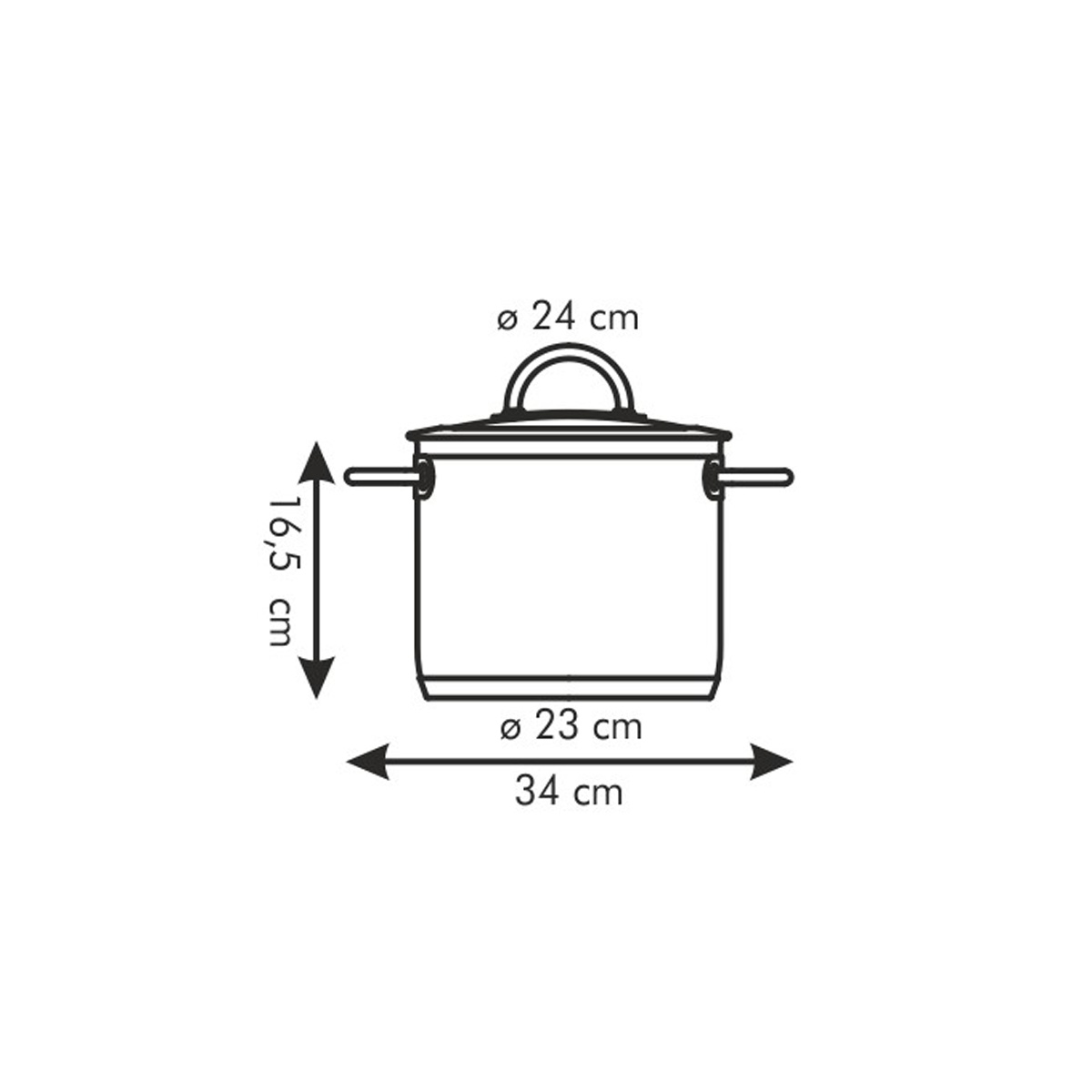 Hrnec VISION s poklicí pr. 24 cm, 7,0 l