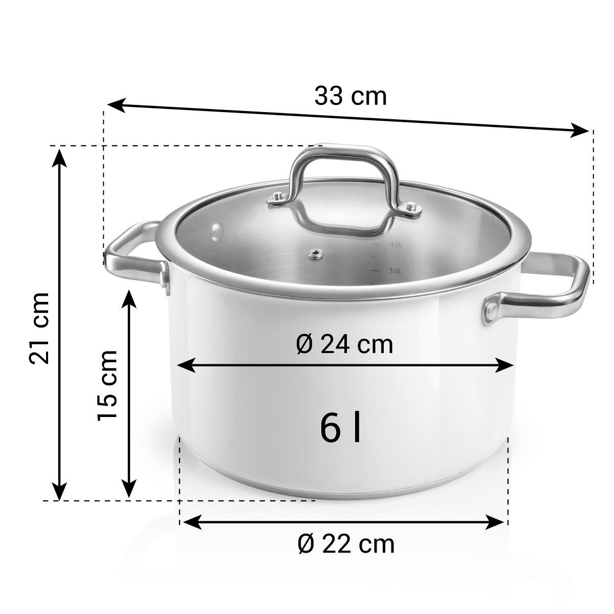 Hrnec DELIGHT s poklicí pr. 24 cm, 6,0 l