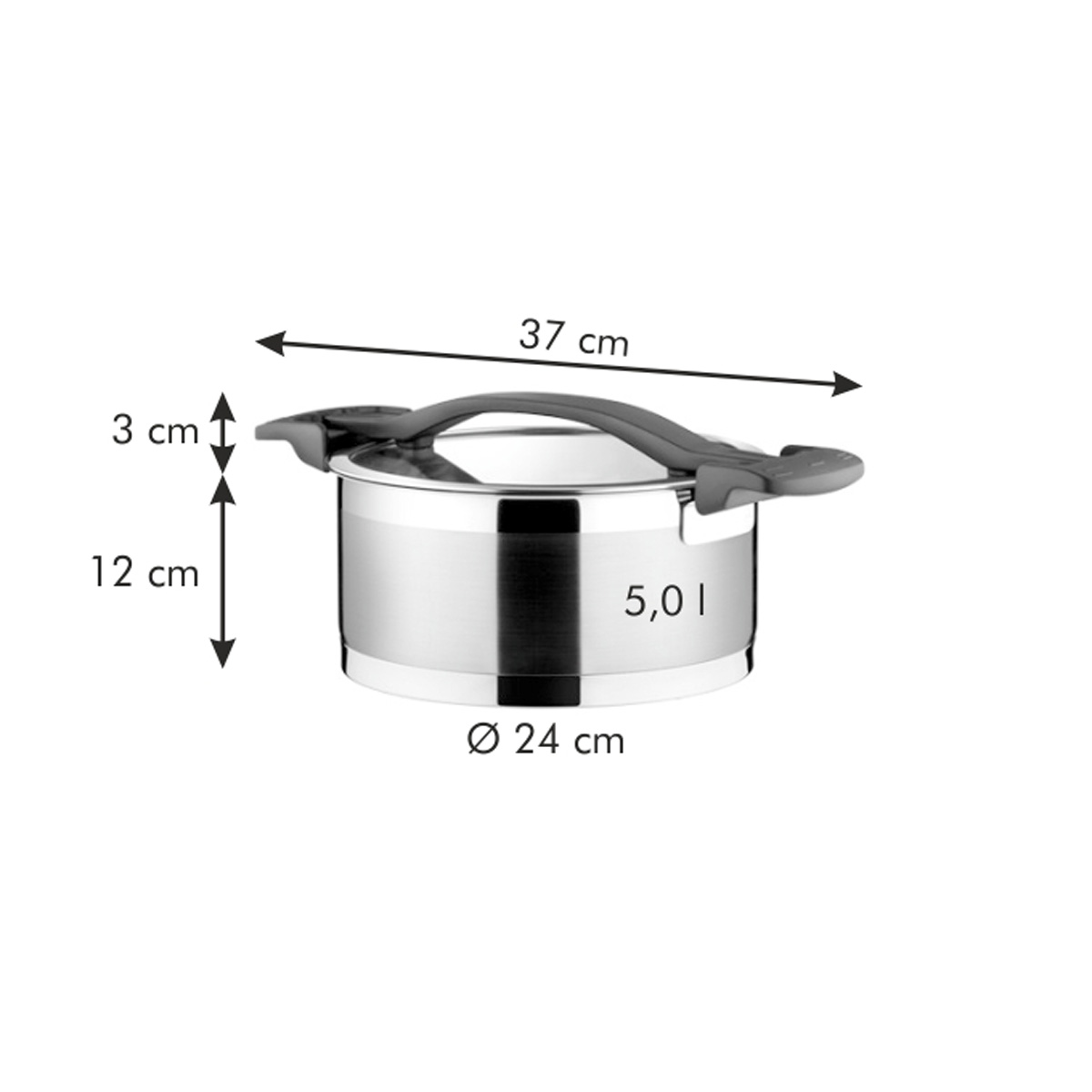 Kastrol ULTIMA s poklicí pr. 20 cm, 3,0 l