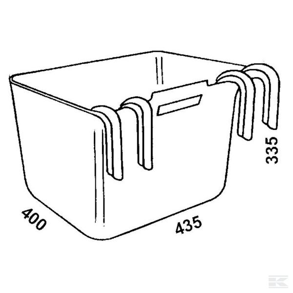 Závěsný žlab pro krávy a telata 30l Ok Plast (K1620100201)