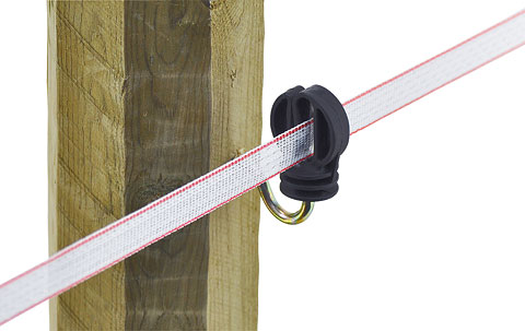 Páskový izolátor ohradníku pro pásky 20mm 15ks AKO (44309151)