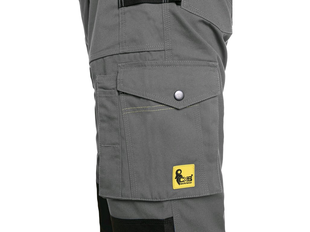 Strečové montérkové kraťasy CXS STRETCH šedé (106002771054) vel. 54