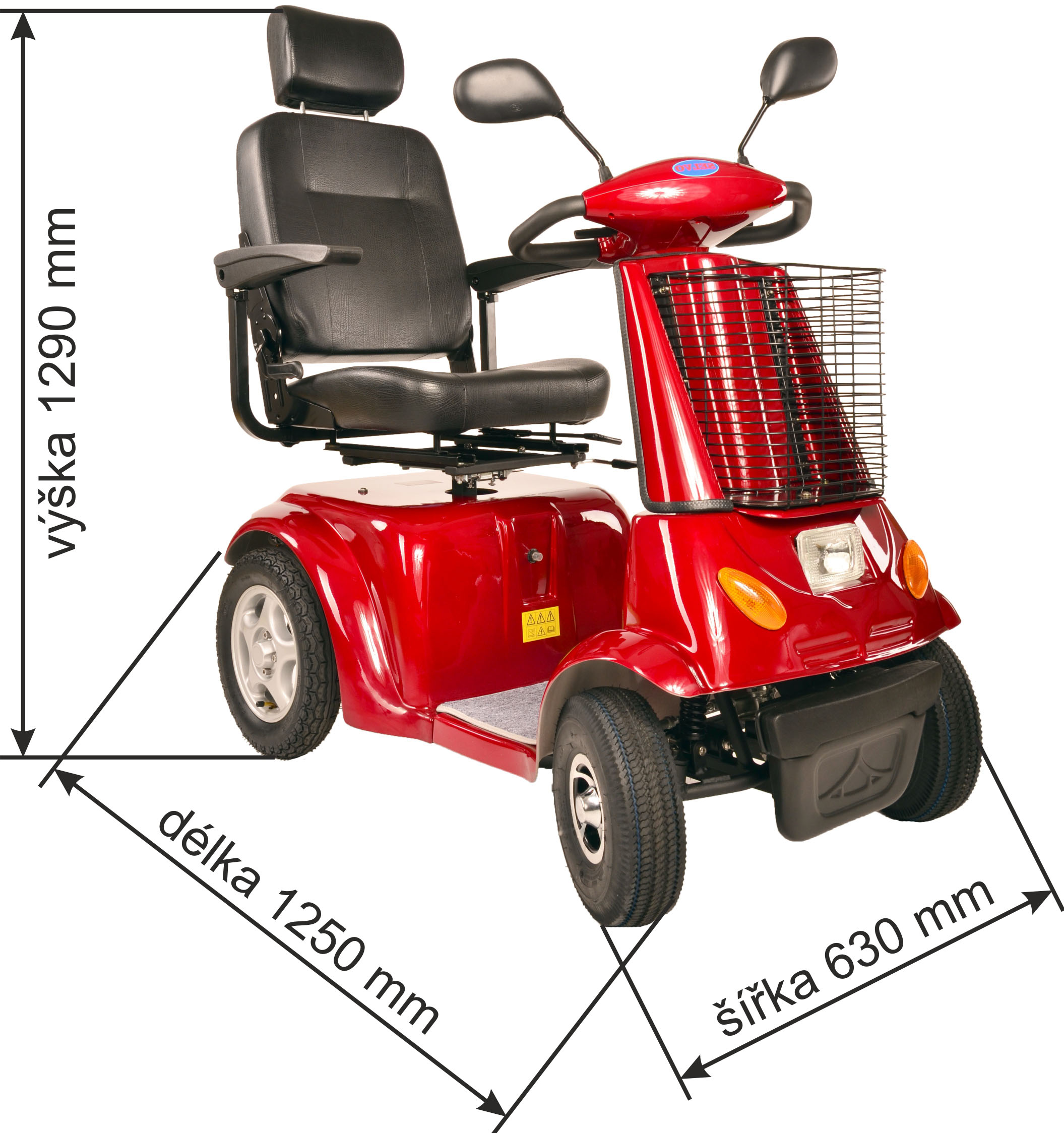 Seniorský elektrický invalidní vozík Selvo 4800