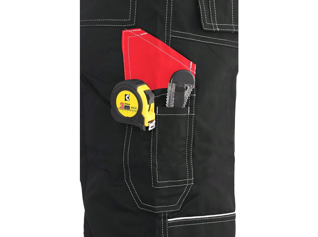 Montérkové lacláče CXS Orion Kryštof černo-červená (103000380550) vel. 50