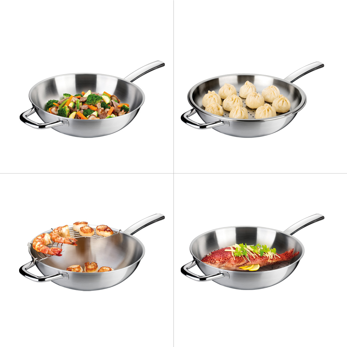 Wok PRESIDENT pr. 32 cm