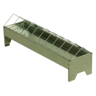 Kovové žlabové krmítko pro drůbež 10cm River