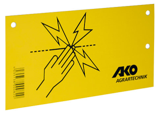 Výstražná tabulka elektrického ohradníku AKO (44623)