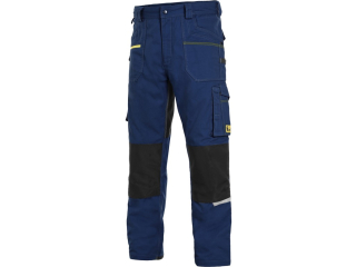 Strečové pánské montérkové kalhoty CXS STRETCH tmavě modro-černé (1020027441)