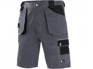 Pánské montérkové kraťasy CXS Orion David šedo-černé (1060003710)